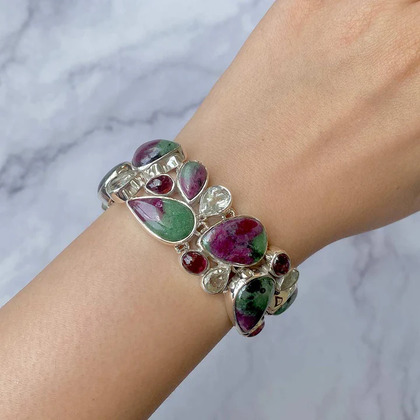 Ethereal Fusion: Ruby Zoisite Elegance